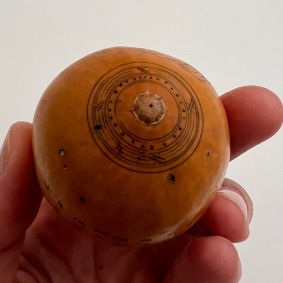 Antique lanzou carved etched gourd Chinese Zodiac year of horse folk art - Picture 11 of 12